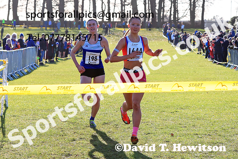 Junior Womens 2025 Northern Cross Country Champs, Tatton Park, Knutsford, Cheshire. Photo: David T. Hewitson/Sports for All Pics